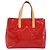 Borsa a mano LOUIS VUITTON Monogram Vernis Reade PM Rouge M91088 LV Auth ep15737A Rosso - vista 2