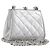 CHANEL Pochette a spalla con catena in pelle Matelassé Silver CC Auth 197202A Argento