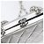 CHANEL Pochette a spalla con catena in pelle Matelassé Silver CC Auth 197202A Argento - vista 18