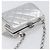 CHANEL Pochette a spalla con catena in pelle Matelassé Silver CC Auth 197202A Argento - vista 6