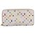 LOUIS VUITTON Monogram Multicolor Zippy Wallet White M60241 LV Auth BA15336 Bianco - vista 13