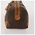 Céline Borsa Boston CELINE Macadam Canvas PVC Leather Brown Gold Auth BA15139 Marrone D'oro - vista 3