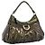 Borsa a Tracolla GUCCI Vernice Verde Tono Oro 189833 Auth 200154