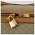 Céline Borsa Boston CELINE Macadam Canvas PVC Beige Gold Auth 197482A D'oro - vista 10