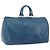LOUIS VUITTON Epi Keepall 45 Boston Bag Blue M42975 LV Auth 190619
