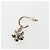 CHANEL Pierce Metal Champagne Gold CC Auth 198815M D'oro - vista 12