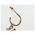 CHANEL Pierce Metal Champagne Gold CC Auth 198815M D'oro - vista 7