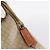 Céline Borsa a mano CELINE Macadam Canvas PVC Beige Gold Auth 197827 D'oro - vista 10