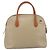 Céline Borsa a mano CELINE Macadam Canvas PVC Beige Gold Auth 197827 D'oro - vista 2