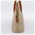 Céline Borsa a mano CELINE Macadam Canvas PVC Beige Gold Auth 197827 D'oro - vista 3