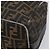 Borsa a mano Vanity Pouch FENDI Zucca Canvas Nero e Marrone Auth mr2846 - vista 15