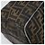 Borsa a mano Vanity Pouch FENDI Zucca Canvas Nero e Marrone Auth mr2846 - vista 16