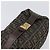 Borsa a mano Vanity Pouch FENDI Zucca Canvas Nero e Marrone Auth mr2846 - vista 6