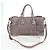PRADA Gathered Handtasche Leder 2way Grau Silber Auth 199643V Braun - Ansicht 12