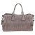PRADA Gathered Handtasche Leder 2way Grau Silber Auth 199643V Braun - Ansicht 2