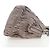 PRADA Gathered Handtasche Leder 2way Grau Silber Auth 199643V Braun - Ansicht 4