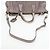 PRADA Gathered Handtasche Leder 2way Grau Silber Auth 199643V Braun - Ansicht 8