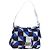 Borsa a tracolla FENDI Mamma Baguette Canvas Blue Silver Auth 196591V Argento
