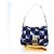 Borsa a tracolla FENDI Mamma Baguette Canvas Blue Silver Auth 196591V Argento - vista 12