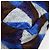 Borsa a tracolla FENDI Mamma Baguette Canvas Blue Silver Auth 196591V Argento - vista 17