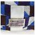 Borsa a tracolla FENDI Mamma Baguette Canvas Blue Silver Auth 196591V Argento - vista 2