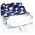 Borsa a tracolla FENDI Mamma Baguette Canvas Blue Silver Auth 196591V Argento - vista 9