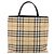 Borsa a mano BURBERRY Nova Check PVC Beige Silver Auth 200962 Argento - vista 2