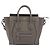 Céline Borsa a mano CELINE Luggage Nano Shopper in pelle 2way Grigio Argento Auth 199033V Marrone - vista 13