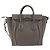 Céline Borsa a mano CELINE Luggage Nano Shopper in pelle 2way Grigio Argento Auth 199033V Marrone - vista 2