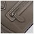 Céline Borsa a mano CELINE Luggage Nano Shopper in pelle 2way Grigio Argento Auth 199033V Marrone - vista 21