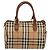 Borsa a mano Burberrys Nova Check Canvas Beige Gold Auth 197677A D'oro - vista 2