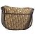 Borsa a tracolla Christian Dior Trotter Canvas Beige Gold Auth 199140 D'oro