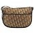 Borsa a tracolla Christian Dior Trotter Canvas Beige Gold Auth 199140 D'oro - vista 2