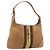 Borsa a mano GUCCI Jackie Sherry Line in pelle marrone e oro 001 4057 Auth 199158A D'oro