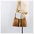 Borsa a mano GUCCI Jackie Sherry Line in pelle marrone e oro 001 4057 Auth 199158A D'oro - vista 23