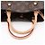 Louis Vuitton Bolso de mano Montaigne BB Canvas Top-handle Monogram Castaño - vista 5
