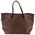 Louis Vuitton Borsa a tracolla shopper Neverfull GM Canvas Damier Ebene Marrone