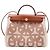 Hermès Herbag PM Twill Ash & Vache Hunter Leather & Canvas Zip Top-handle Handbag Beige