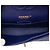 Borsa a tracolla Chanel Medium Classic Chevron in pelle d'agnello blu con doppia patta - vista 4