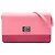 Borsa a tracolla Prada Bicolor Saffiano con chiusura Turn Lock, Rosa