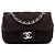 Chanel Extra Mini gesteppte Wollentasche mit Single Flap in Braun