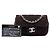 Chanel Extra Mini gesteppte Wollentasche mit Single Flap in Braun - Ansicht 6