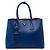 Borsa Prada Medium Saffiano Cuir con Doppio Manico Blu