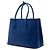 Borsa Prada Medium Saffiano Cuir con Doppio Manico Blu - vista 2
