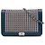 Borsa a tracolla Boy Wallet On Chain in pelle d'agnello blu con cristalli Chanel