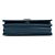 Borsa a tracolla Boy Wallet On Chain in pelle d'agnello blu con cristalli Chanel - vista 3