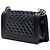 Borsa a tracolla Chanel Boy Flap in vernice matelassé nera, dimensione Old Medium Nero - vista 2