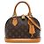 Borsa Satchel Louis Vuitton Monogram Alma BB Marrone