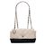 Borsa a tracolla Chanel CC Bicolor in pelle di vitello trapuntata e caviar Single Flap nera Nero