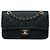Bolso bandolera Chanel Medium Quilted Iridescent Calfskin Happy Stitch Flap Negro